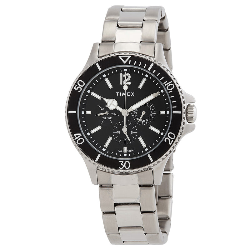 Timex Harborside Multifunction Quartz Black Dial Men's Watch TW2U13100 - The Watches Men & Co