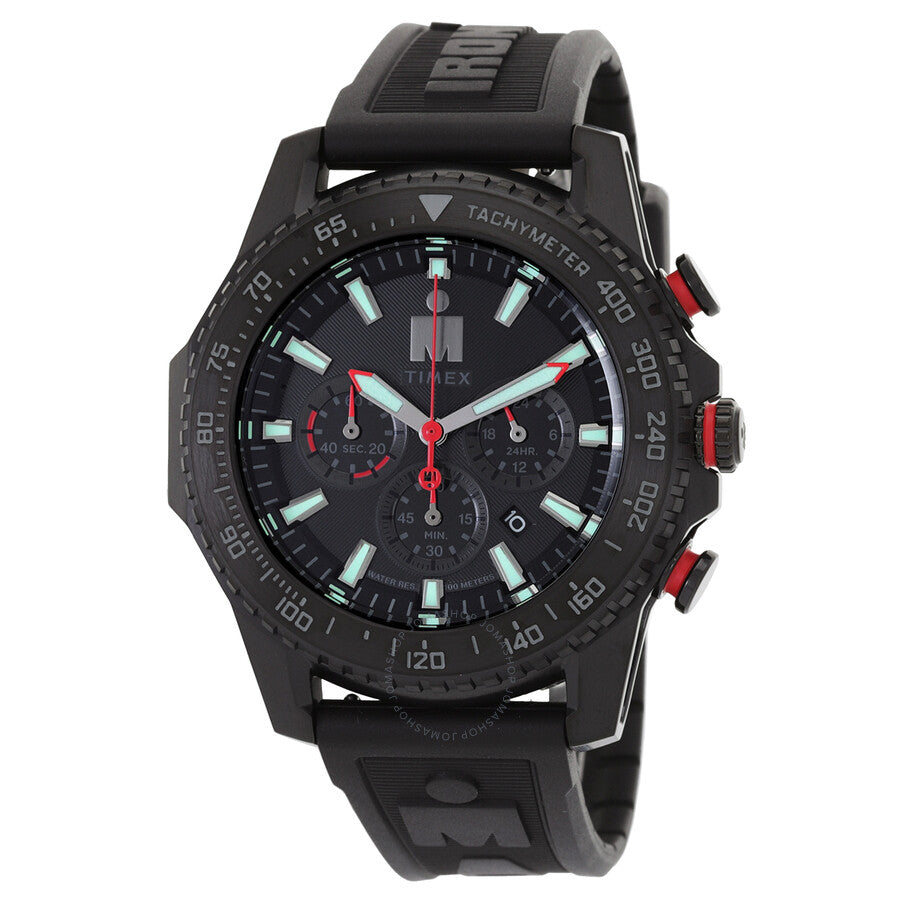 Timex Ironman Adrenaline Chronograph Quartz Black Dial Men's Watch TW2W55400 - The Watches Men & Co