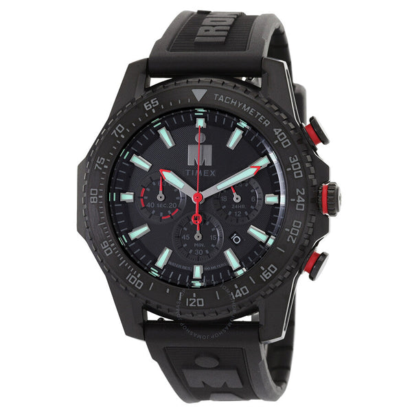 Timex Ironman Adrenaline Chronograph Quartz Black Dial Men's Watch TW2W55400 - The Watches Men & Co