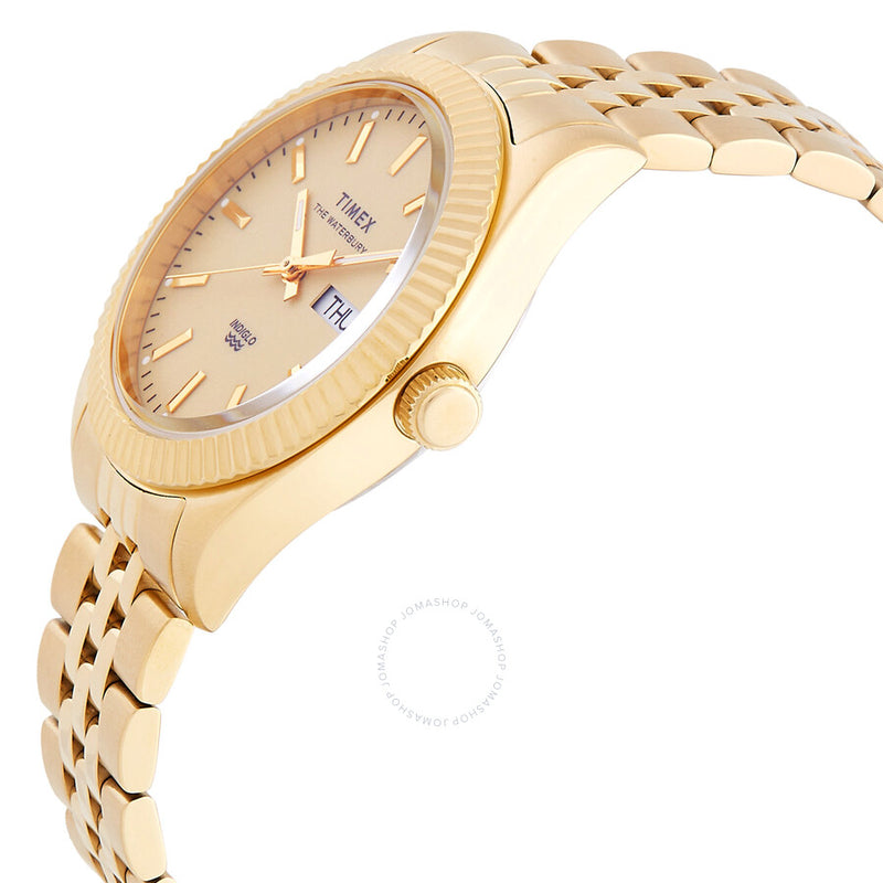 Timex Legacy Boyfriend Quartz Gold Dial Ladies Watch TW2U78500 - The Watches Men & Co #2