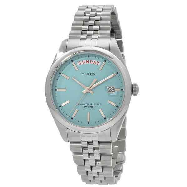 Timex Legacy Day and Date Quartz Blue Dial Ladies Watch TW2V68400VQ - The Watches Men & Co
