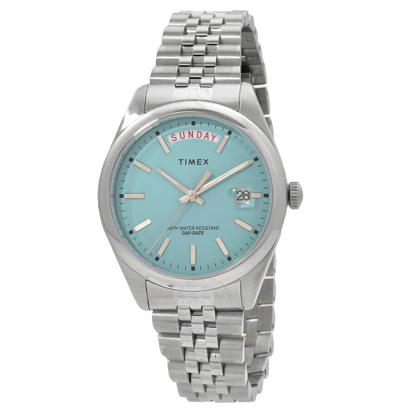 Timex Legacy Day and Date Quartz Blue Dial Ladies Watch TW2V68400VQ - The Watches Men & Co