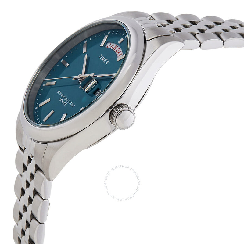 Timex Legacy Day and Date Quartz Green Dial Men's Watch TW2V68000 - The Watches Men & Co #2
