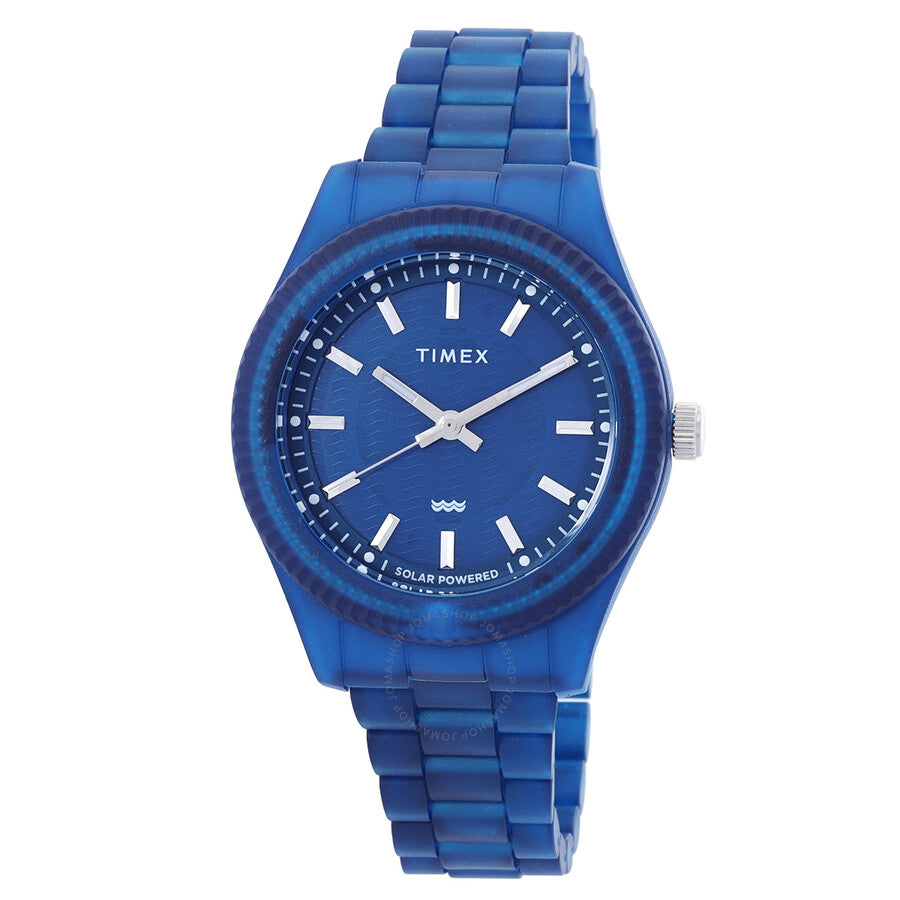 Timex Legacy Ocean Solar Powered Blue Dial Men's Watch TW2W56200 - The Watches Men & Co