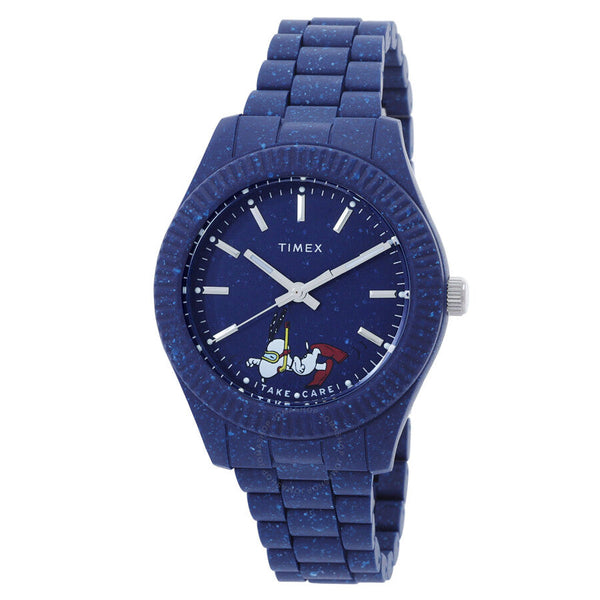 Timex Legacy Ocean X Peanuts Quartz Blue Dial Men's Watch TW2V53300 - The Watches Men & Co