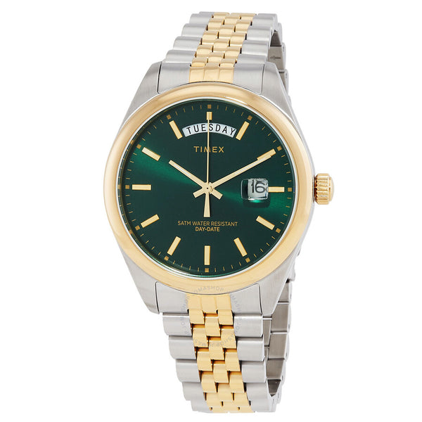 Timex Legacy Quartz Green Dial Two-Tone Men's Watch TW2W42800 - The Watches Men & Co