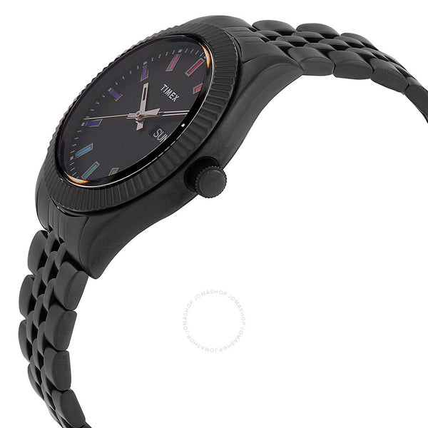 Timex Legacy Rainbow Quartz Black Dial Ladies Watch TW2V61700 - The Watches Men & Co #2