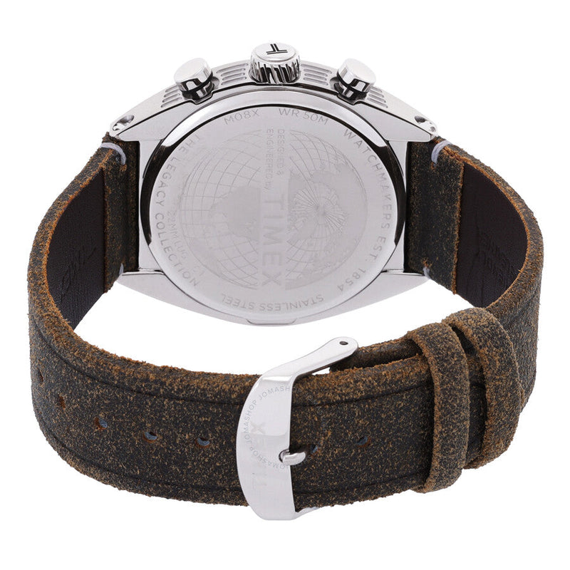 Timex Legacy Tonneau Chronograph Quartz Silver Dial Men's Watch TW2W50100 - The Watches Men & Co #3