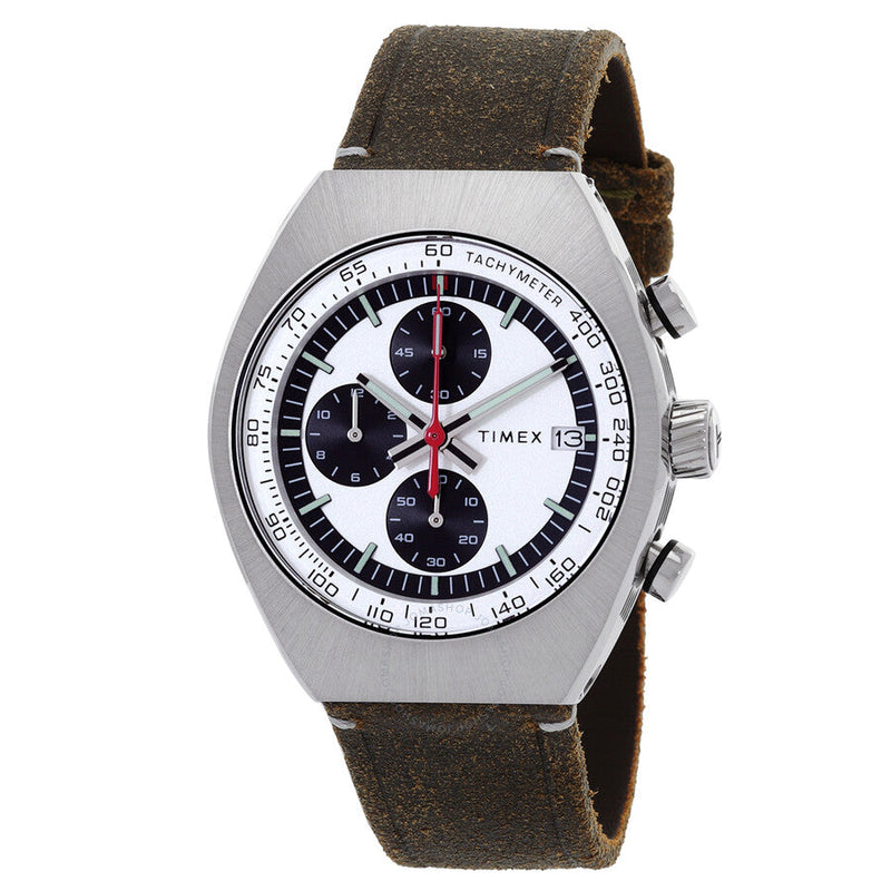Timex Legacy Tonneau Chronograph Quartz Silver Dial Men's Watch TW2W50100 - The Watches Men & Co