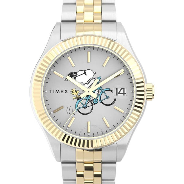 Timex Legacy x Peanuts Quartz Silver Dial Ladies Watch TW2W78800 - The Watches Men & Co