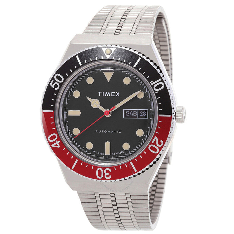 Timex M79 Automatic Black Dial Men's Watch TW2U83400 - The Watches Men & Co