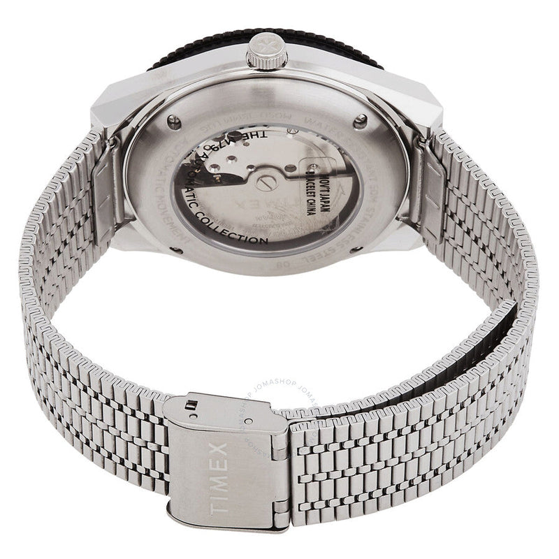 Timex M79 Automatic Black Dial Watch TW2U78300V3 - The Watches Men & Co #3