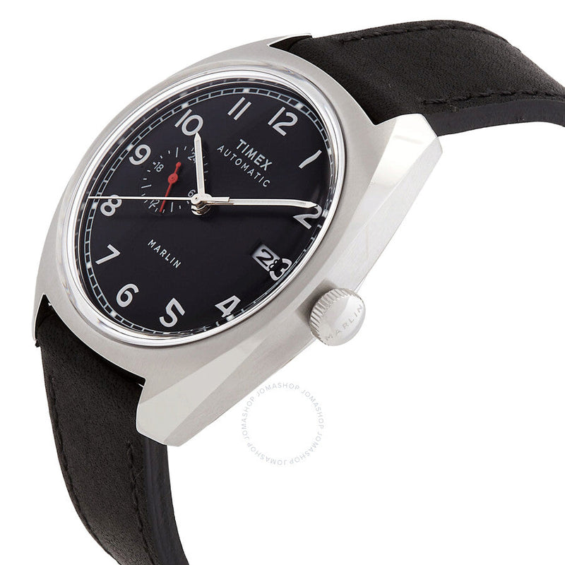 Timex Marlin Automatic Black Dial Men's Watch TW2V62100 - The Watches Men & Co #2