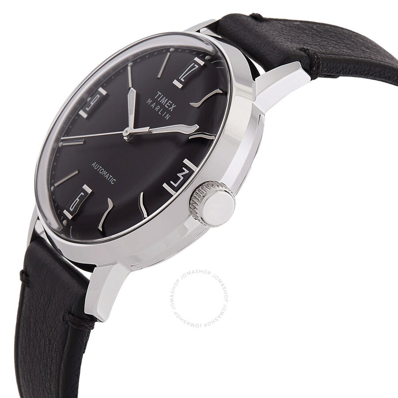 Timex Marlin Automatic Black Dial Men's Watch TW2W59700 - The Watches Men & Co #2
