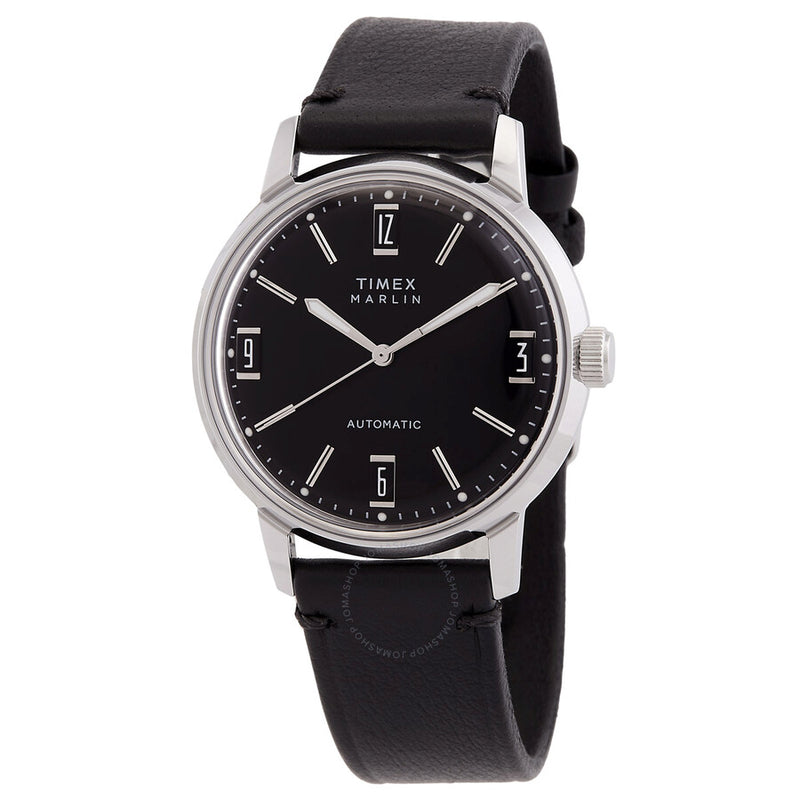 Timex Marlin Automatic Black Dial Men's Watch TW2W59700 - The Watches Men & Co