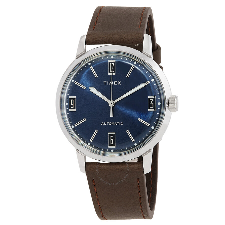 Timex Marlin Automatic Blue Dial Men's Watch TW2V44500 - The Watches Men & Co