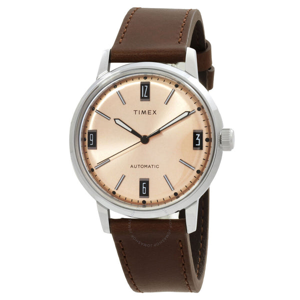 Timex Marlin Automatic Salmon Dial Men's Watch TW2W33800 - The Watches Men & Co