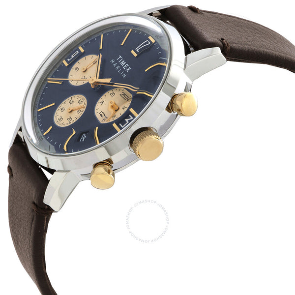 Timex Marlin Chronograph Quartz Blue Dial Men's Watch TW2W60400 - The Watches Men & Co #2
