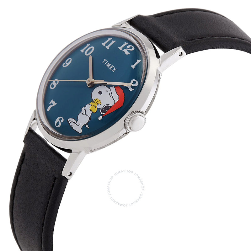 Timex Marlin Snoopy Holiday Hand Wind Blue Dial Unisex Watch TW2V63200V3 - The Watches Men & Co #2