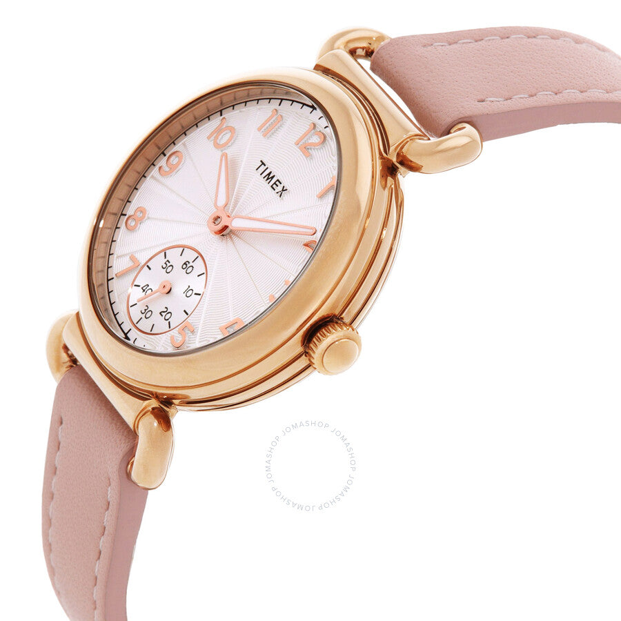 Timex Model 23 Quartz Silver Dial Ladies Watch TW2T88400VQ - The Watches Men & Co #2