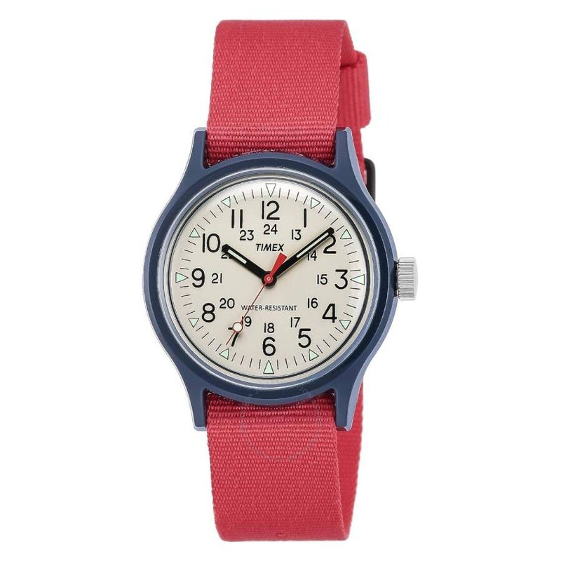 Timex Original Camper Quartz Cream Dial Watch TW2R78100 - The Watches Men & Co