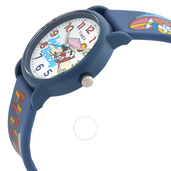 Timex Peanuts Just Beachy Quartz White Dial Unisex Watch TW2V78600 - The Watches Men & Co #2