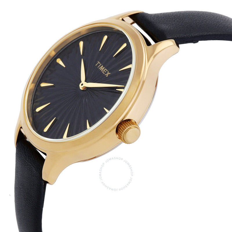 Timex Peyton Quartz Black Dial Ladies Watch TW2V06600VQ - The Watches Men & Co #2