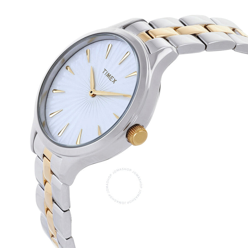 Timex Peyton Quartz White Dial Ladies Watch TW2V06500 - The Watches Men & Co #2