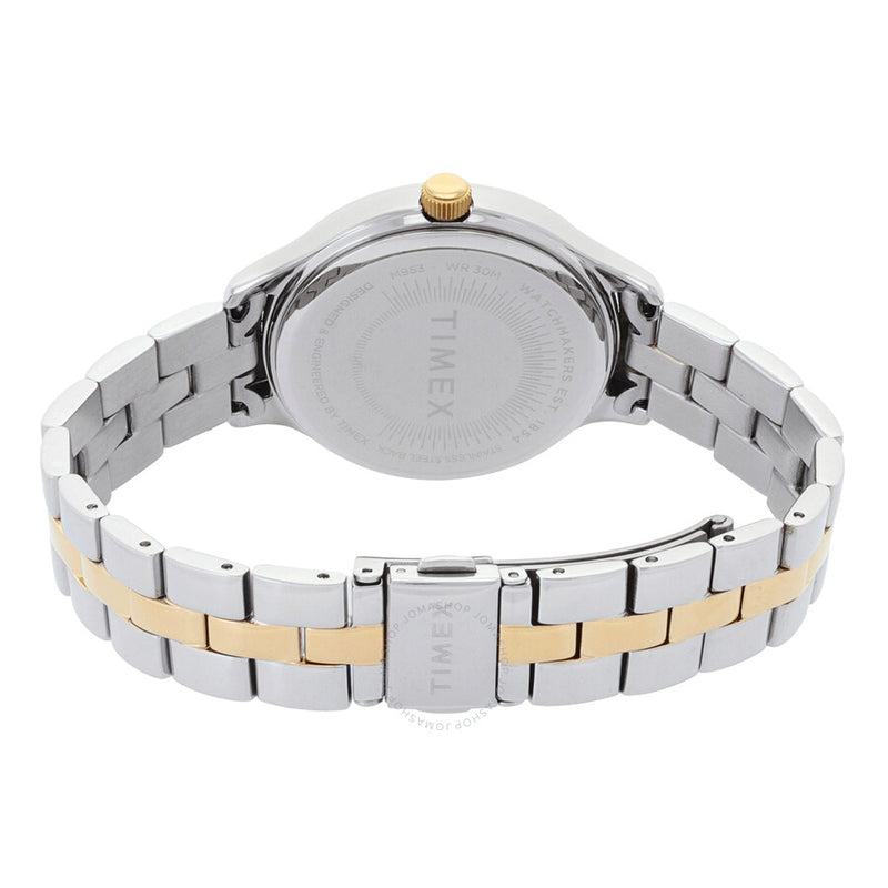 Timex Peyton Quartz White Dial Ladies Watch TW2V06500 - The Watches Men & Co #3