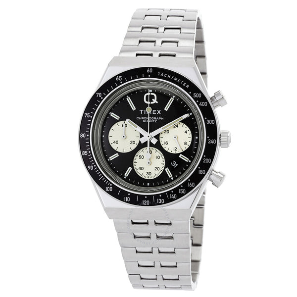 Timex Q Chronograph Quartz Black Dial Men's Watch TW2V42600 - The Watches Men & Co