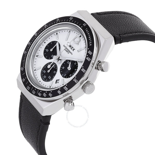 Timex Q Chronograph Quartz White Dial Men's Watch TW2W53400 - The Watches Men & Co #2