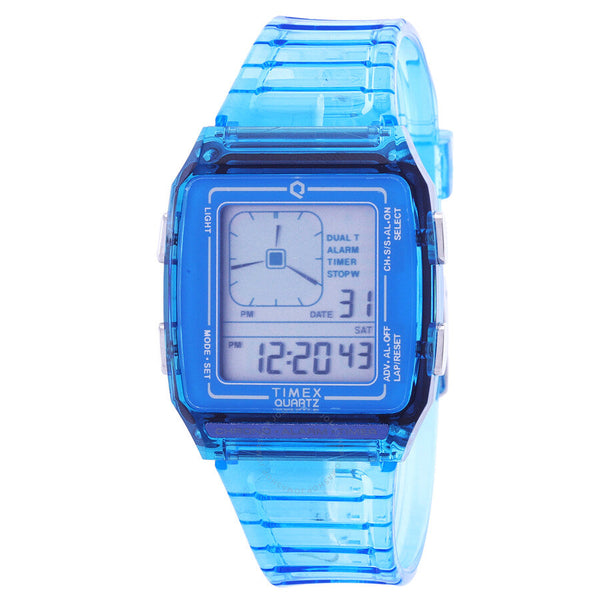Timex Q Timex LCA Alarm Quartz Digital Resin Unisex Watch TW2W45100 - The Watches Men & Co