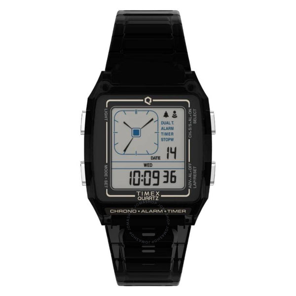 Timex Q Timex LCA Alarm Quartz Digital Unisex Watch TW2W45000VQ - The Watches Men & Co