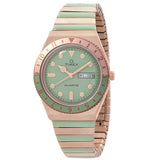 Timex Q Timex Malibu Quartz Green Dial Ladies Watch TW2V38700VQ - The Watches Men & Co