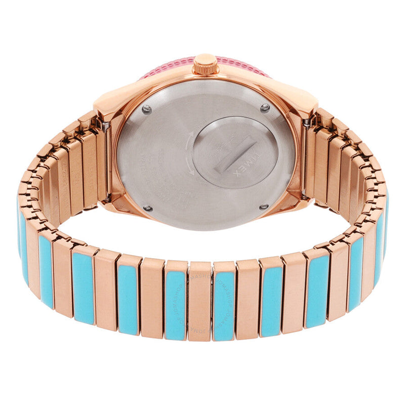 Timex Q Timex Malibu Quartz Pink Dial Ladies Watch TW2U81500 - The Watches Men & Co #3