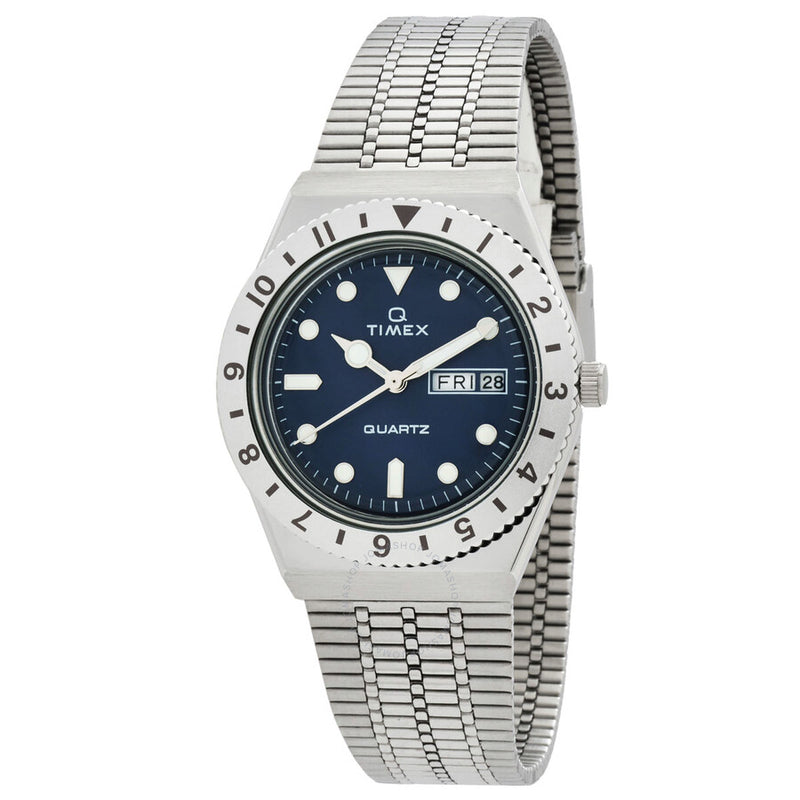 Timex Q Quartz Blue Dial Ladies Watch TW2U95500VQ - The Watches Men & Co