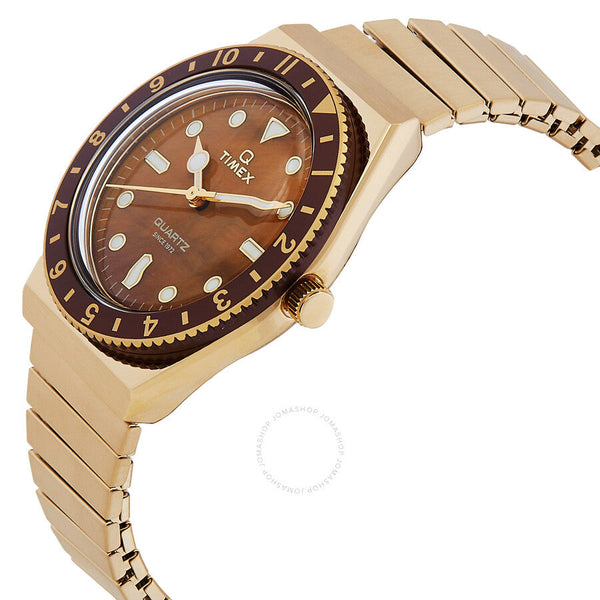Timex Q Timex Quartz Brown Dial Ladies Watch TW2V92500VQ - The Watches Men & Co #2