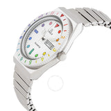 Timex Q Rainbow Quartz Silver Dial Expansion Band Ladies Watch TW2V66000 - The Watches Men & Co #2