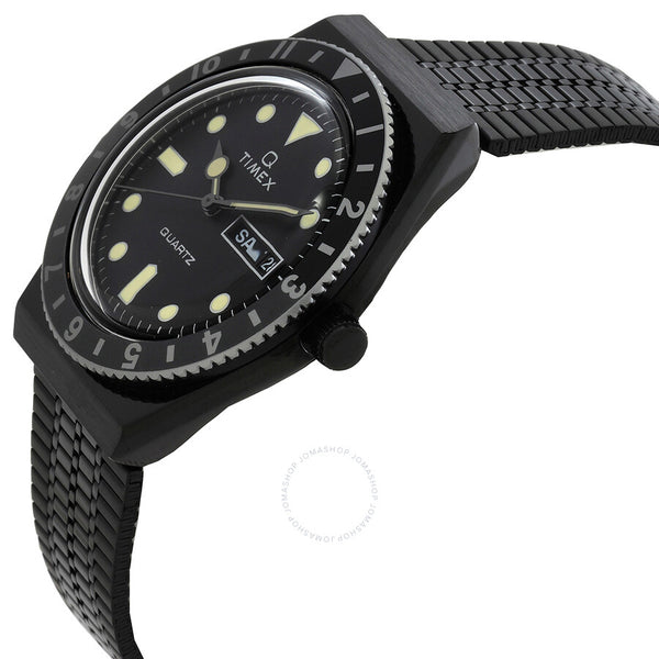 Timex Q Reissue Quartz Black Dial Men's Watch TW2U61600ZV - The Watches Men & Co #2