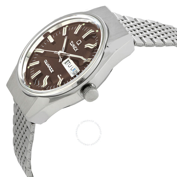 Timex Q Timex Falcon Eye Quartz Brown Dial Men's Watch TW2W62400 - The Watches Men & Co #2