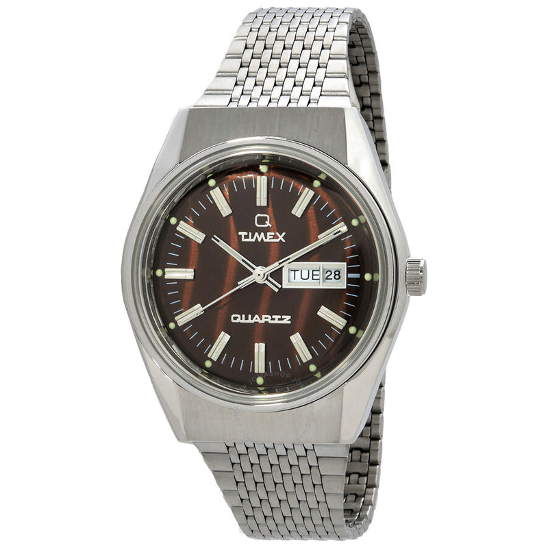Timex Q Timex Falcon Eye Quartz Brown Dial Men's Watch TW2W62400 - The Watches Men & Co