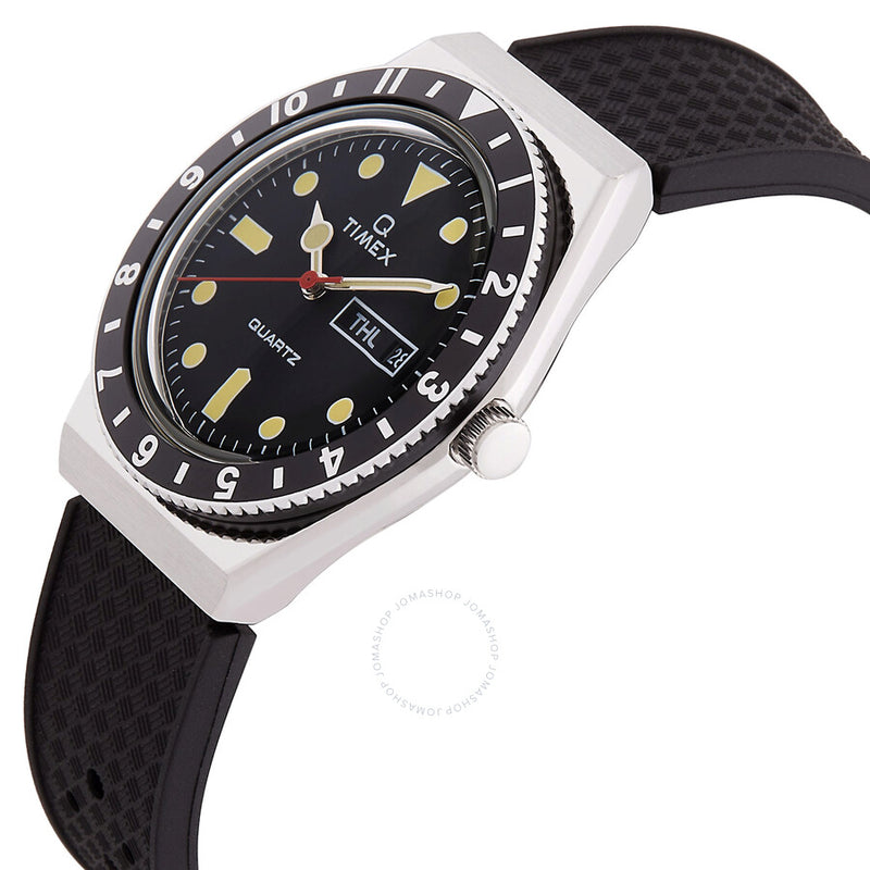 Timex Q Timex Quartz Black Dial Men's Watch TW2V32000 - The Watches Men & Co #2