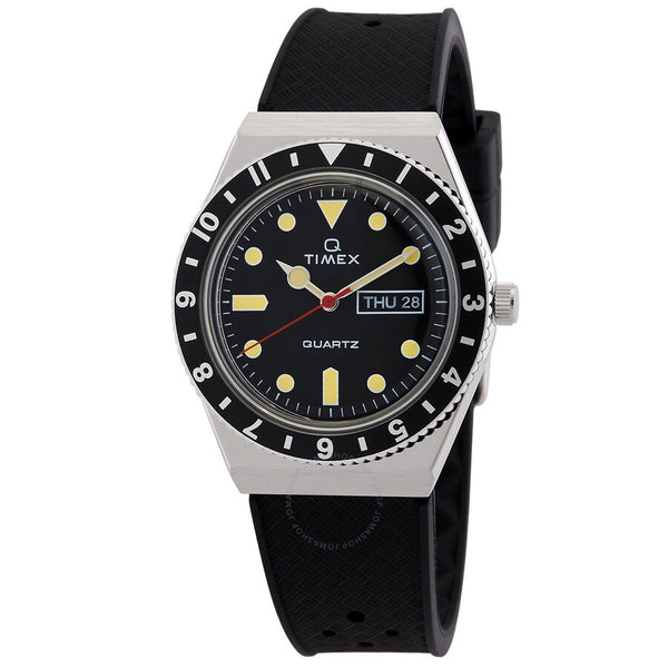 Timex Q Timex Quartz Black Dial Men's Watch TW2V32000 - The Watches Men & Co