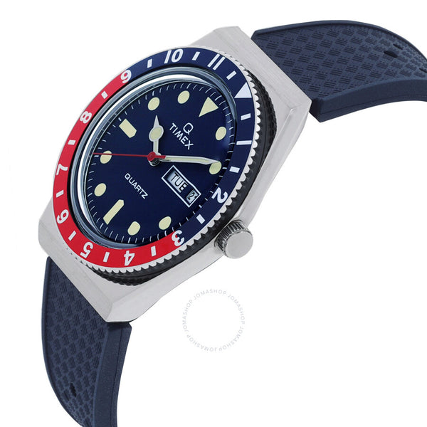 Timex Q Timex Quartz Blue Dial Men's Watch TW2V32100 - The Watches Men & Co #2