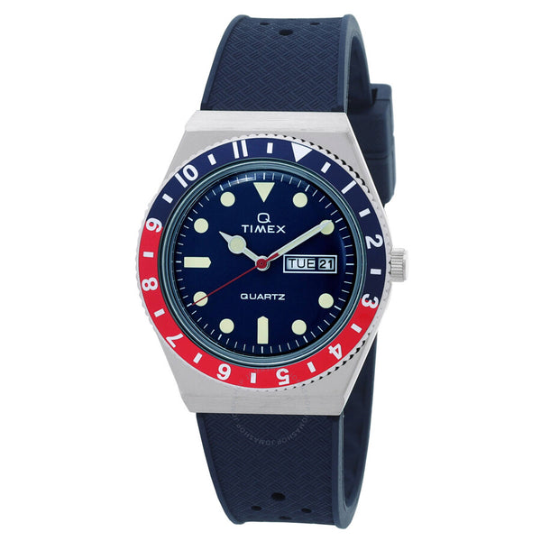 Timex Q Timex Quartz Blue Dial Men's Watch TW2V32100 - The Watches Men & Co