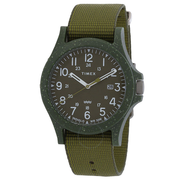 Timex Reclaim Ocea Quartz Green Dial Men's Watch TW2V96000 - The Watches Men & Co