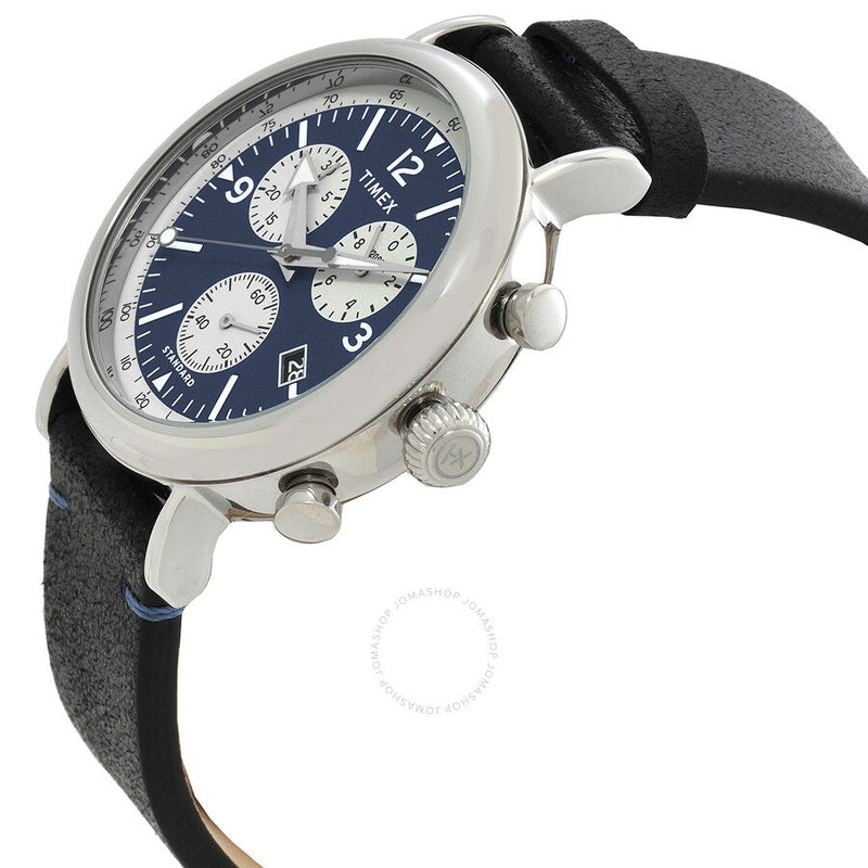 Timex Standard Chronograph Quartz Blue Dial Men's Watch TW2V71100 - The Watches Men & Co #2