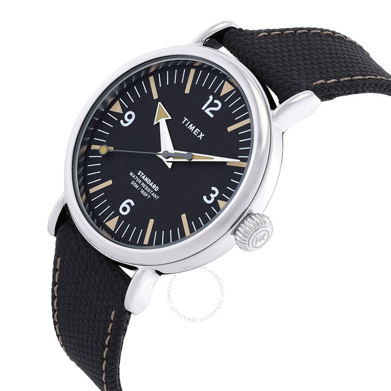 Timex Standard Quartz Black Dial Men's Watch TW2V44000 - The Watches Men & Co #2