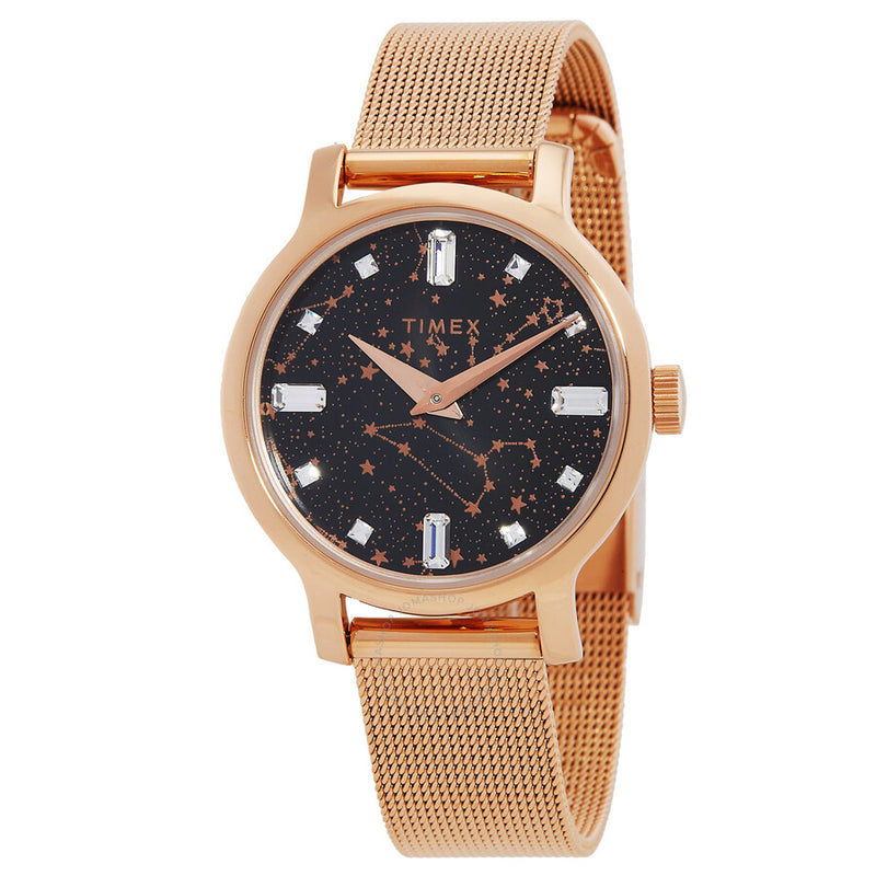Timex Transcend Celestial Quartz Crystal Ladies Watch TW2V52100 - The Watches Men & Co