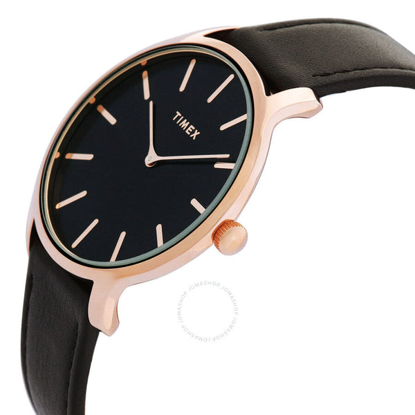 Timex Transcend Quartz Black Dial Ladies Watch TW2W19800 - The Watches Men & Co #2